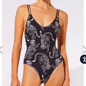 Solid & Striped Swimsuit - The Lynn